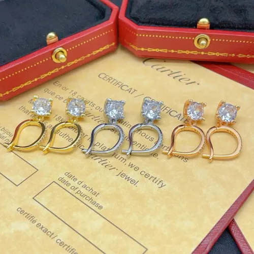 Replica Cartier Earrings For Women #1413172 $27.00 USD for Wholesale