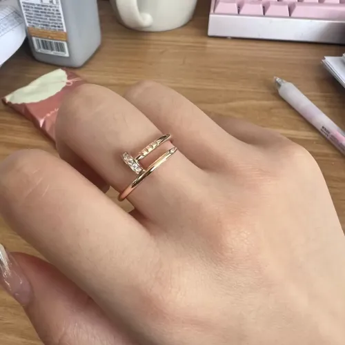 Replica Cartier Rings In Rose Gold For Women #1413374 $25.00 USD for Wholesale