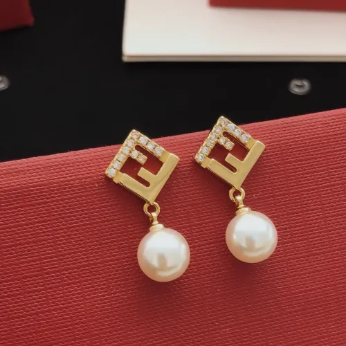 Fendi Earrings For Women #1413587 $25.00 USD, Wholesale Replica Fendi Earrings
