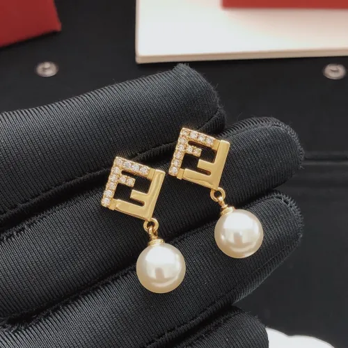 Replica Fendi Earrings For Women #1413587 $25.00 USD for Wholesale