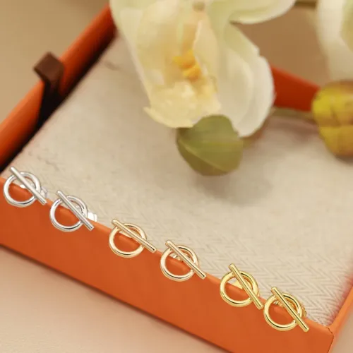 Replica Hermes Earrings For Women #1413616 $27.00 USD for Wholesale