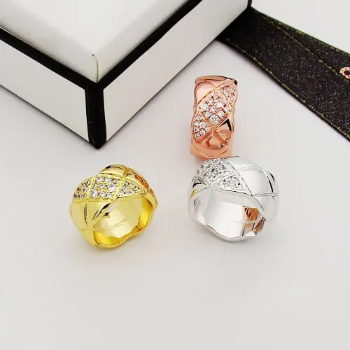 Replica Chanel Rings In Gold For Women #1413794 $25.00 USD for Wholesale