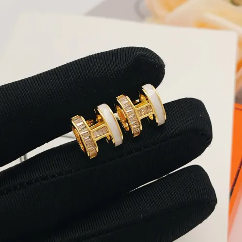 Replica Hermes Earrings For Women #1413846 $32.00 USD for Wholesale