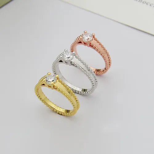 Replica Van Cleef & Arpels Rings In Gold For Women #1414442 $25.00 USD for Wholesale
