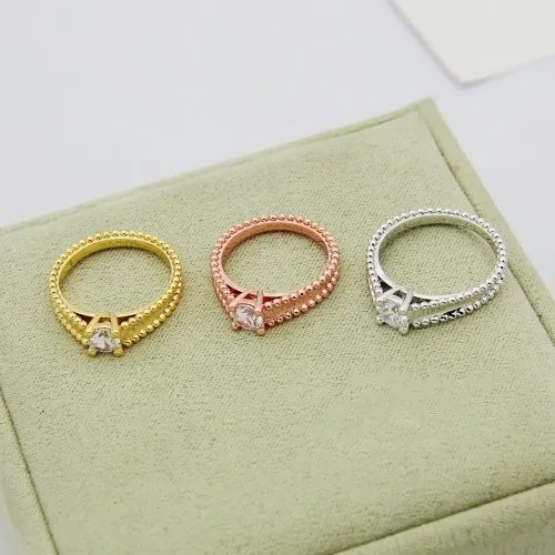 Replica Van Cleef & Arpels Rings In Gold For Women #1414442 $25.00 USD for Wholesale