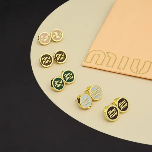 Replica MIU MIU Earrings For Women #1414501 $27.00 USD for Wholesale