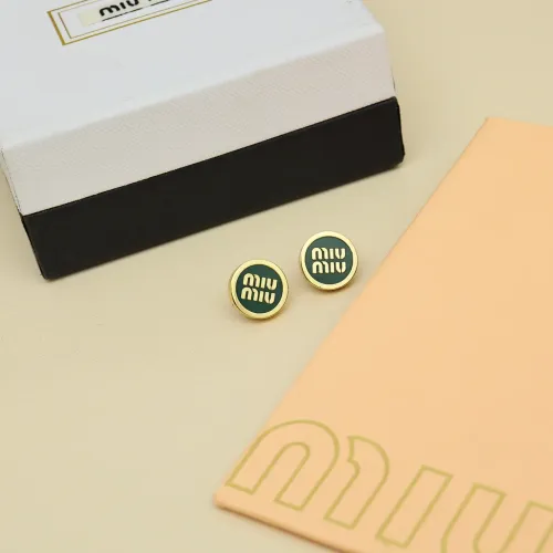 MIU MIU Earrings For Women #1414502 $27.00 USD, Wholesale Replica MIU MIU Earrings