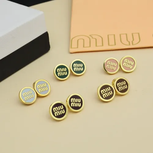 Replica MIU MIU Earrings For Women #1414503 $27.00 USD for Wholesale