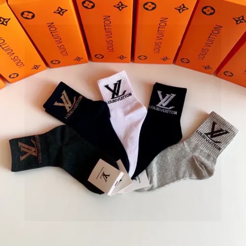 Replica Louis Vuitton LV Socks #1414847 $27.00 USD for Wholesale