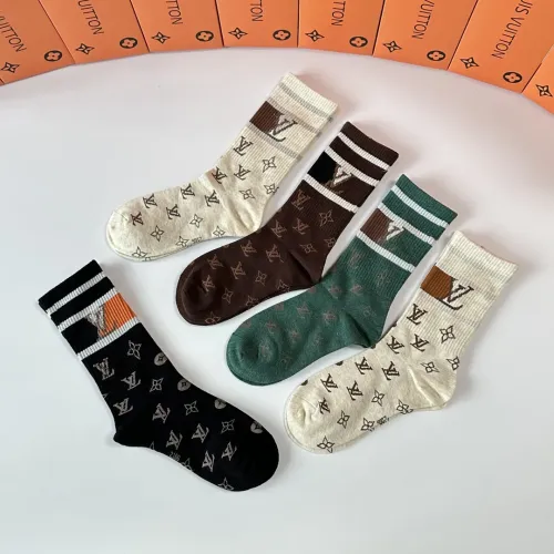 Replica Louis Vuitton LV Socks #1414848 $29.00 USD for Wholesale