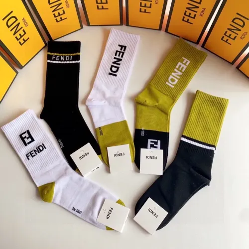Replica Fendi Socks #1414862 $29.00 USD for Wholesale