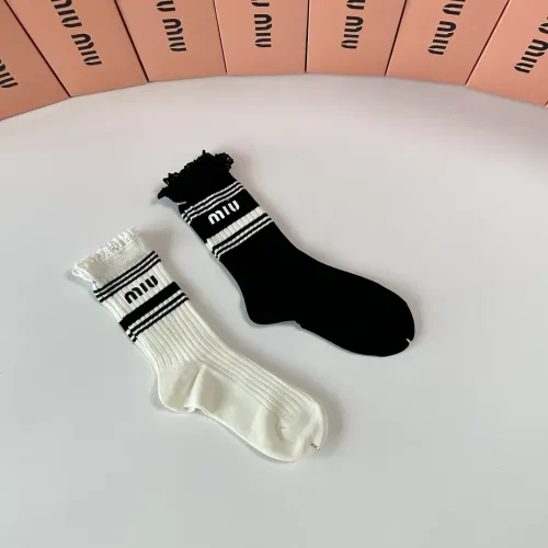 Replica MIU MIU Socks #1414868 $29.00 USD for Wholesale