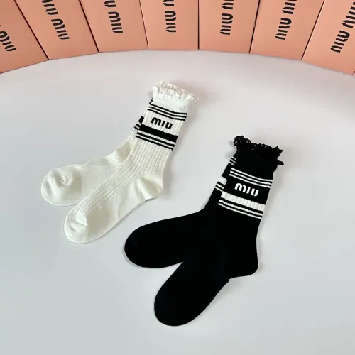 Replica MIU MIU Socks #1414868 $29.00 USD for Wholesale