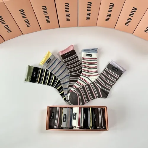 Replica MIU MIU Socks #1414879 $32.00 USD for Wholesale