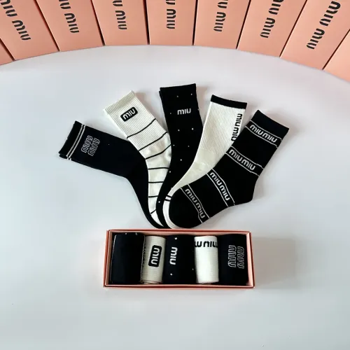 Replica MIU MIU Socks #1414889 $29.00 USD for Wholesale