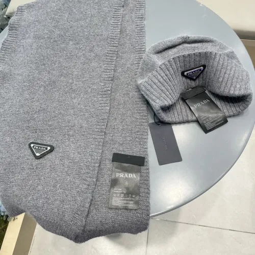 Replica Prada Hat and Scarf Set #1415789 $64.00 USD for Wholesale