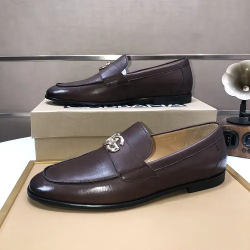 Replica Dolce & Gabbana D&G Leather Shoes For Men #1415796 $98.00 USD for Wholesale