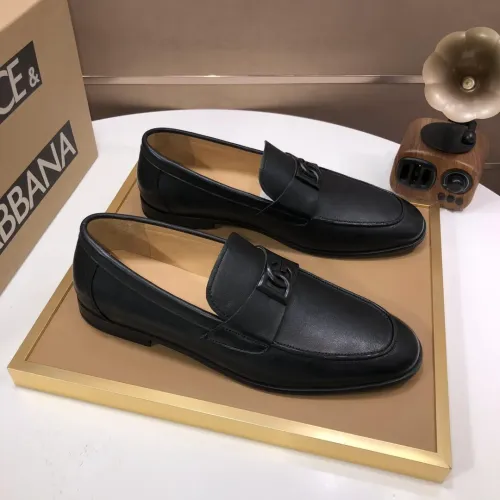 Replica Dolce & Gabbana D&G Leather Shoes For Men #1415797 $98.00 USD for Wholesale
