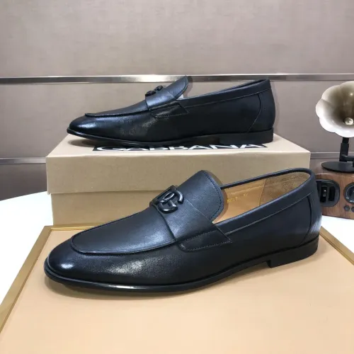 Replica Dolce & Gabbana D&G Leather Shoes For Men #1415797 $98.00 USD for Wholesale