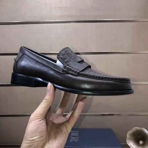 Replica Christian Dior Leather Shoes For Men #1415799 $100.00 USD for Wholesale