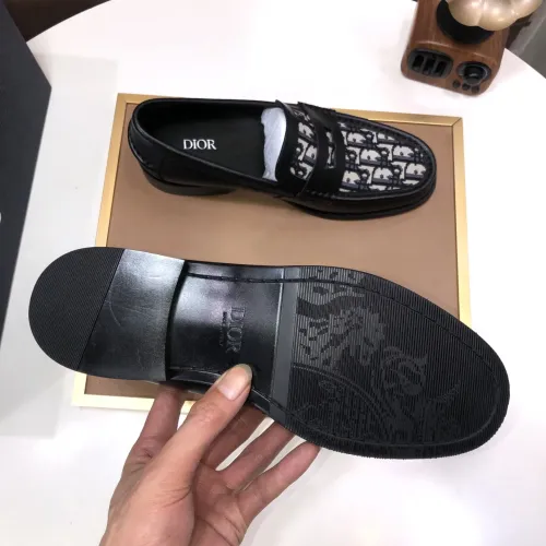 Replica Christian Dior Leather Shoes For Men #1415802 $100.00 USD for Wholesale