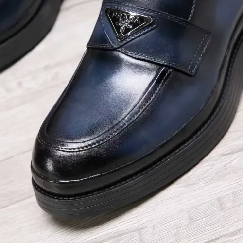 Replica Prada Leather Shoes For Men #1416118 $100.00 USD for Wholesale