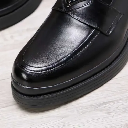 Replica Prada Leather Shoes For Men #1416119 $100.00 USD for Wholesale