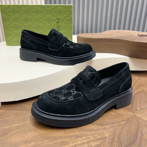 Replica Gucci Oxfords Shoes For Men #1416366 $132.00 USD for Wholesale