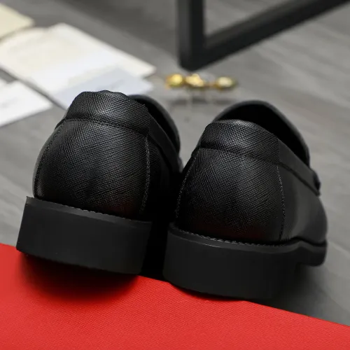 Replica Salvatore Ferragamo Leather Shoes For Men #1416444 $98.00 USD for Wholesale