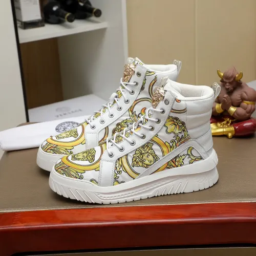 Versace High Tops Shoes For Men #1416497 $85.00 USD, Wholesale Replica Versace High Tops Shoes
