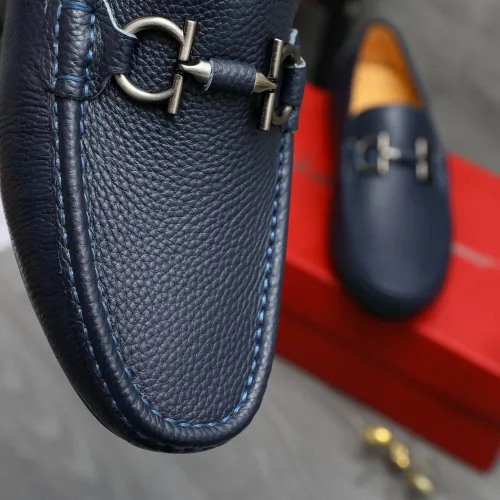 Replica Salvatore Ferragamo Leather Shoes For Men #1416528 $76.00 USD for Wholesale