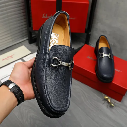 Replica Salvatore Ferragamo Leather Shoes For Men #1416532 $96.00 USD for Wholesale