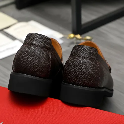 Replica Salvatore Ferragamo Leather Shoes For Men #1416536 $96.00 USD for Wholesale