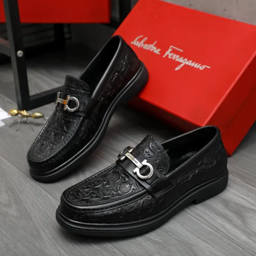 Salvatore Ferragamo Leather Shoes For Men #1416551