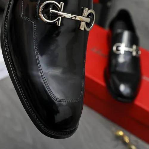 Replica Salvatore Ferragamo Leather Shoes For Men #1416564 $88.00 USD for Wholesale