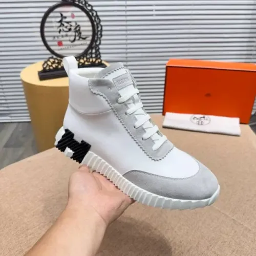 Replica Hermes High Tops Shoes For Men #1416996 $80.00 USD for Wholesale