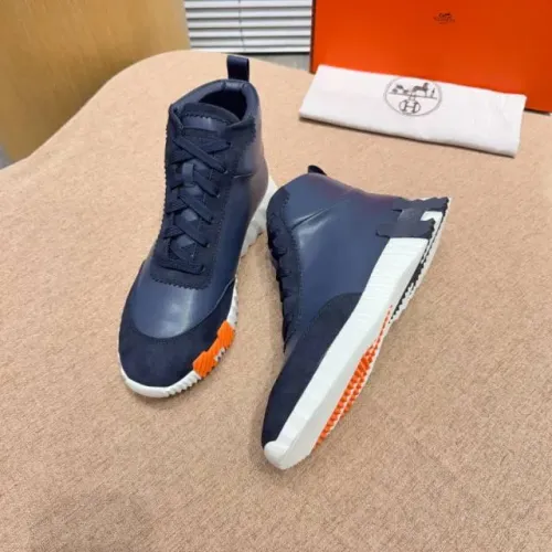 Replica Hermes High Tops Shoes For Men #1416998 $80.00 USD for Wholesale