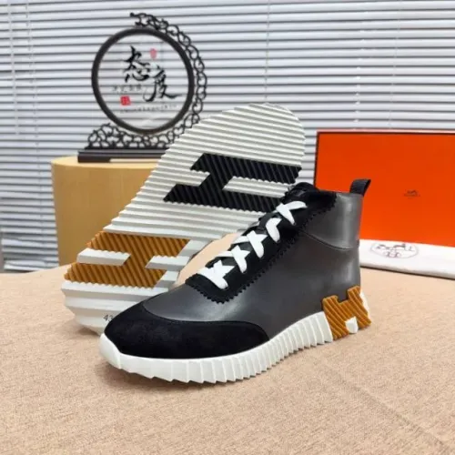 Replica Hermes High Tops Shoes For Men #1416999 $80.00 USD for Wholesale
