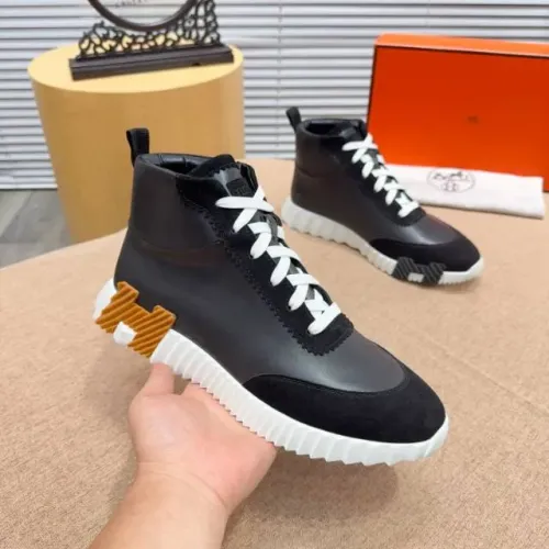 Replica Hermes High Tops Shoes For Men #1416999 $80.00 USD for Wholesale