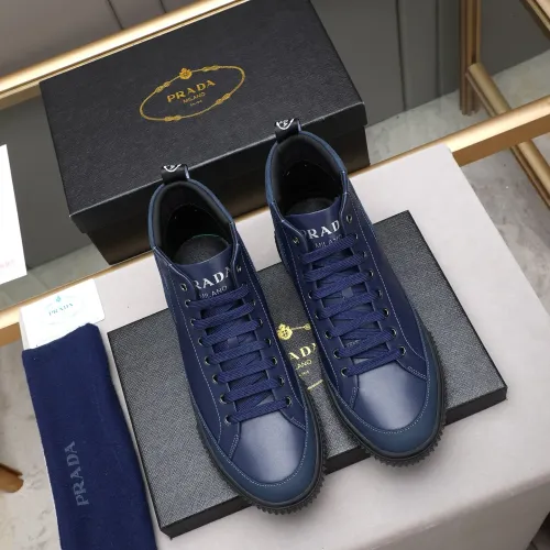 Replica Prada High Top Shoes For Men #1417144 $85.00 USD for Wholesale