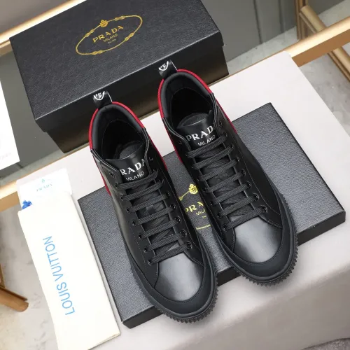 Replica Prada High Top Shoes For Men #1417145 $85.00 USD for Wholesale