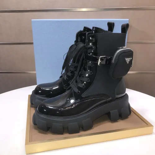 Replica Prada Boots For Women #1417159 $125.00 USD for Wholesale