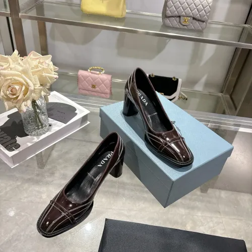 Replica Prada High-heeled Shoes For Women #1417579 $105.00 USD for Wholesale