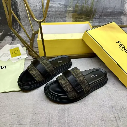Replica Fendi Slippers For Men #1417643 $80.00 USD for Wholesale
