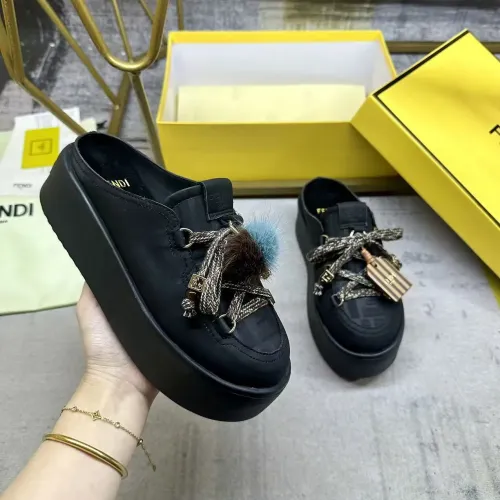 Replica Fendi Slippers For Women #1417646 $98.00 USD for Wholesale