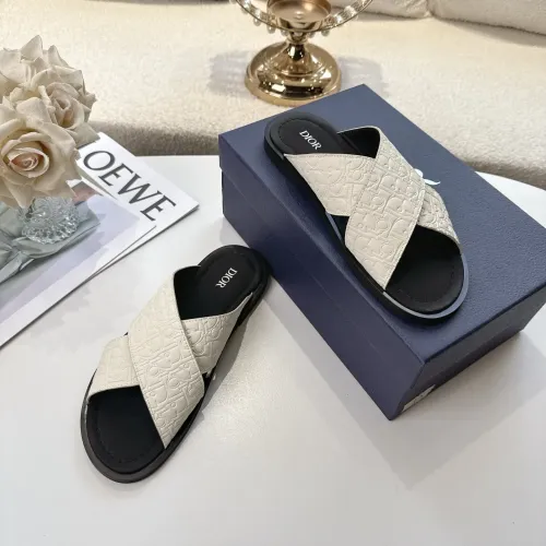 Replica Christian Dior Slippers For Men #1417772 $82.00 USD for Wholesale