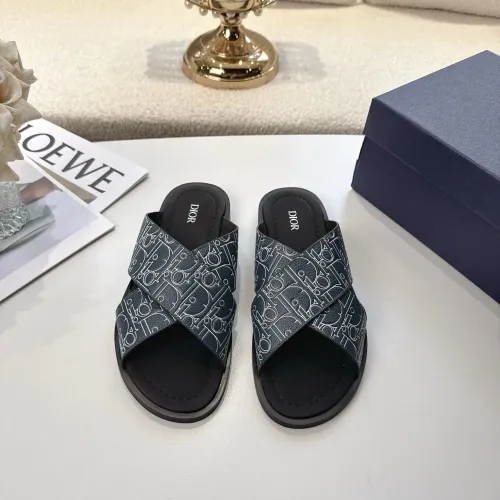 Replica Christian Dior Slippers For Men #1417777 $85.00 USD for Wholesale