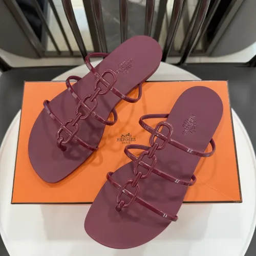 Replica Hermes Slippers For Women #1417797 $52.00 USD for Wholesale