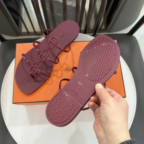 Replica Hermes Slippers For Women #1417797 $52.00 USD for Wholesale