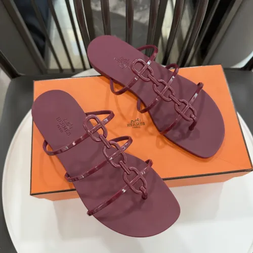 Replica Hermes Slippers For Women #1417797 $52.00 USD for Wholesale